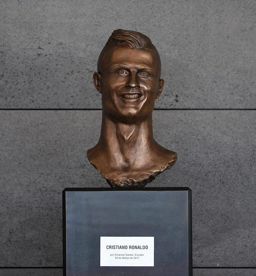  Eyebrows we raised when the bust supposedly of Cristiano Ronaldo was unveiled