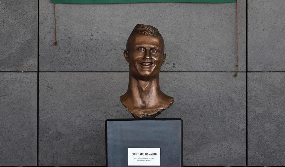  The bronze bust looks like The Head from Art Attack