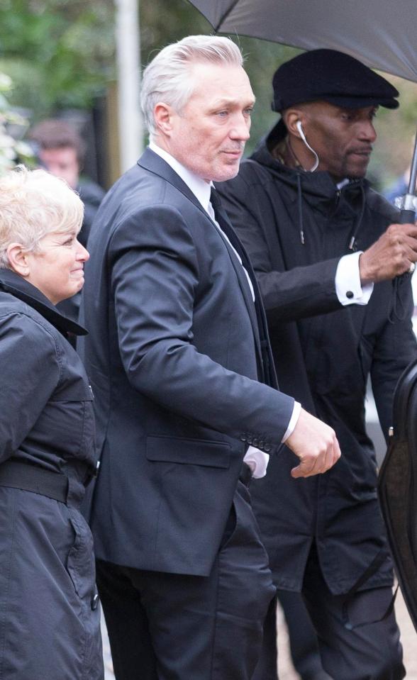  Several celebs were attending the wake including Spandau Ballet star Martin Kemp