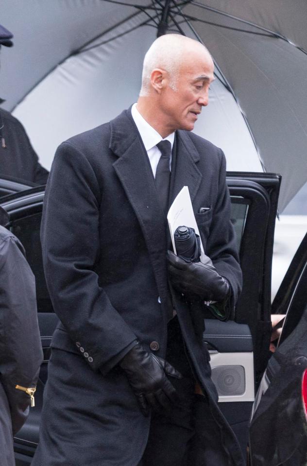  Andrew Ridgeley arrives at George's London home for the wake later in the afternoon