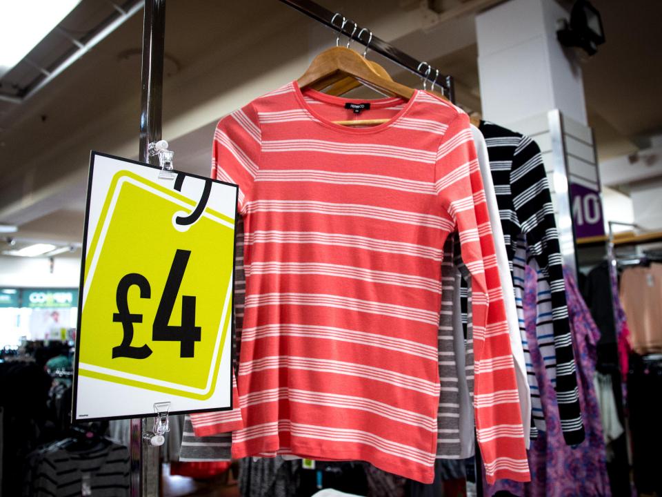  Poundland now stocks the Pep & Co clothing range in many of its stores