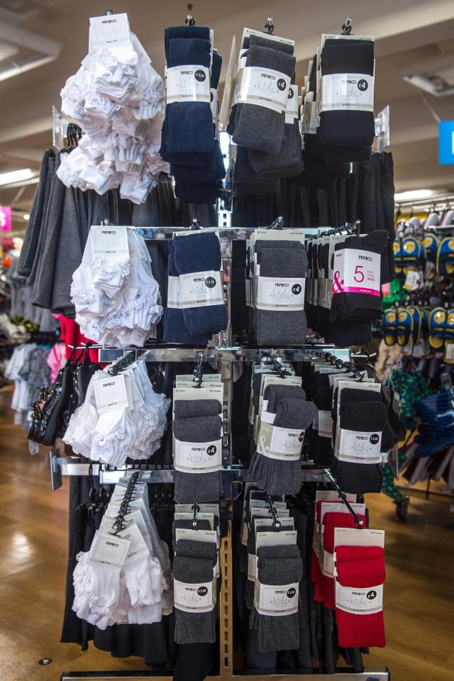  It's not just clothing, underwear, including tights and socks are also available, with tow pairs of kids tights for £4