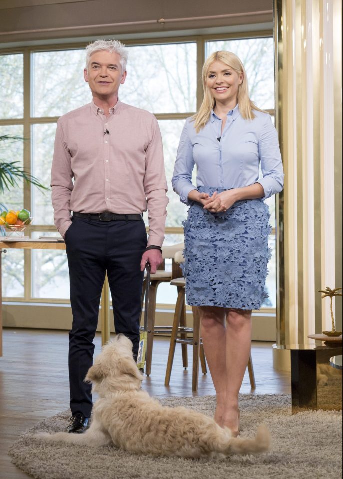  Pink and blue was the order of the day on ITV this morning