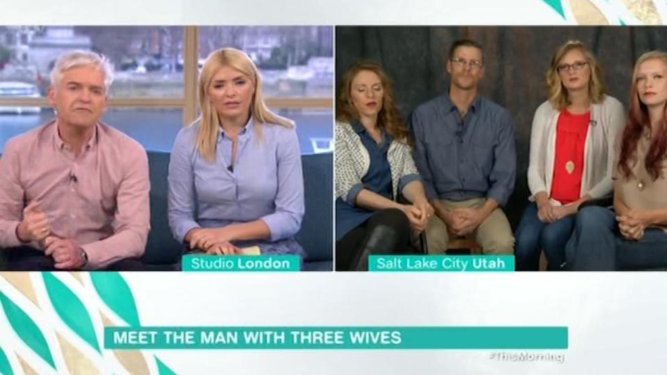  The foursome spoke to Holly Willoughby and Phillip Schofield via video link from Utah