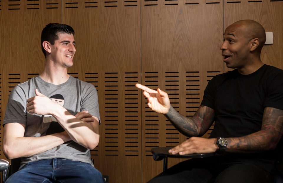  Henry handed Courtois some direct questions in their relaxed interview