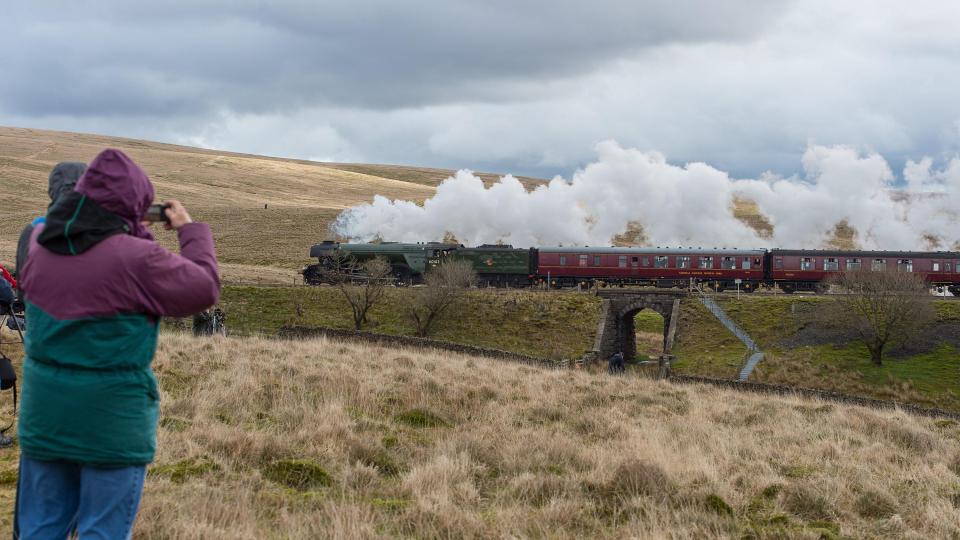 The train has been admired by rail enthusiasts for more than 100 years 