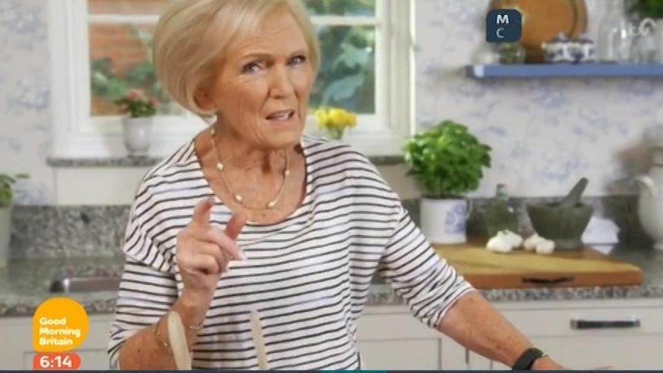  Mary revealed her secret on show Mary Berry Everyday yesterday