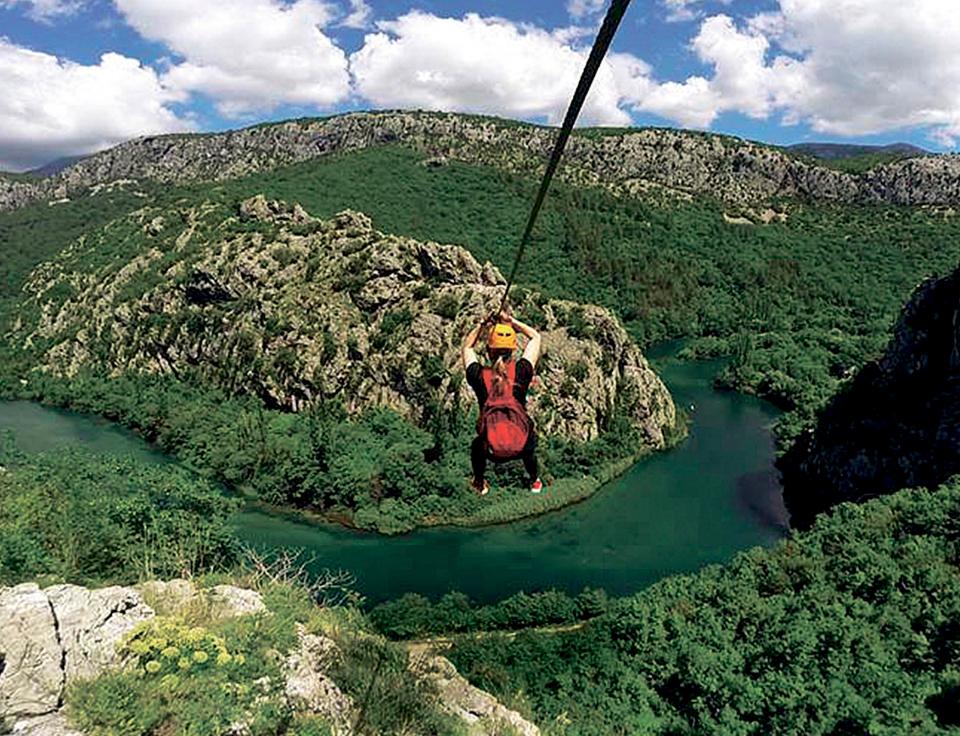  Reach dizzy heights on the zip wire