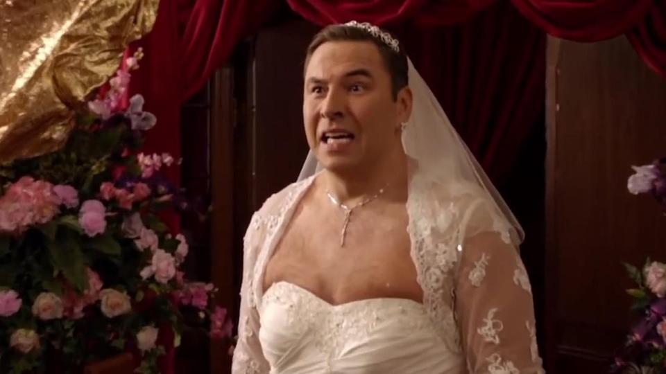  David Walliams is known for dressing up in women's clothing