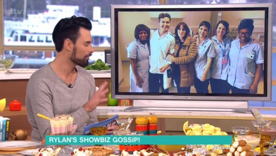  Rylan Clark-Neal shared a picture of his mum Linda with the hospital nursing staff