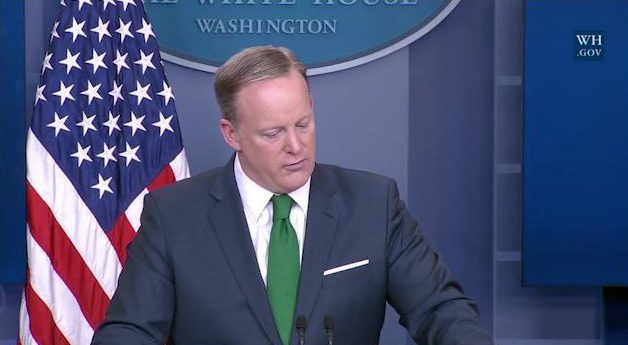  White House Press Secretary Sean Spicer repeated claims that British spies bugged Donald Trump's phones