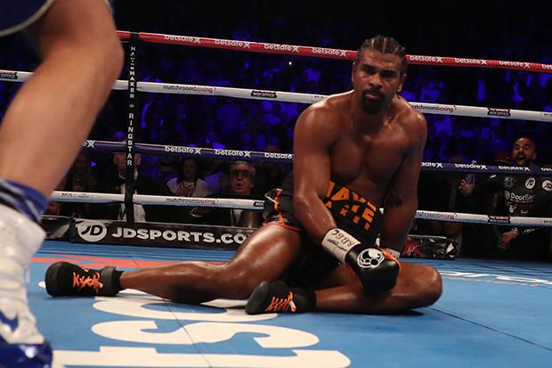  Haye's team eventually threw in the towel before Haye went to hospital