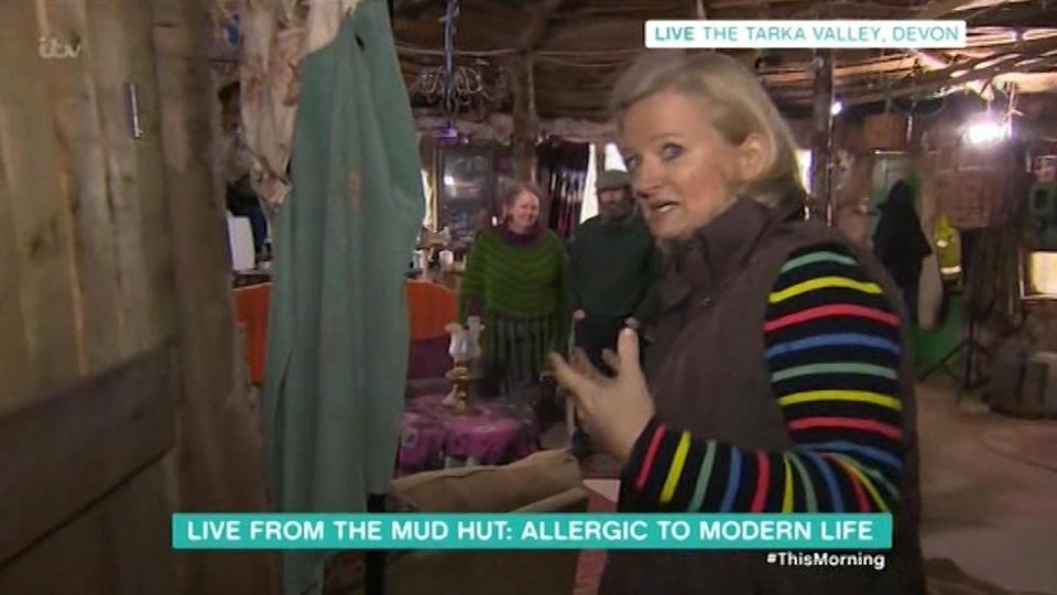  The couple built the house from wood, mud and turf