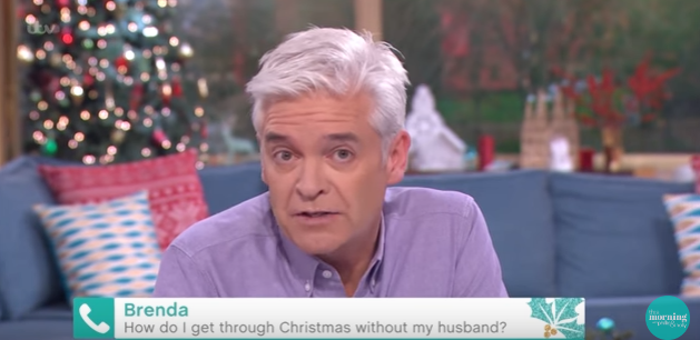  Phillip Schofield gave advice to a woman who is struggling to cope after the death of her husband