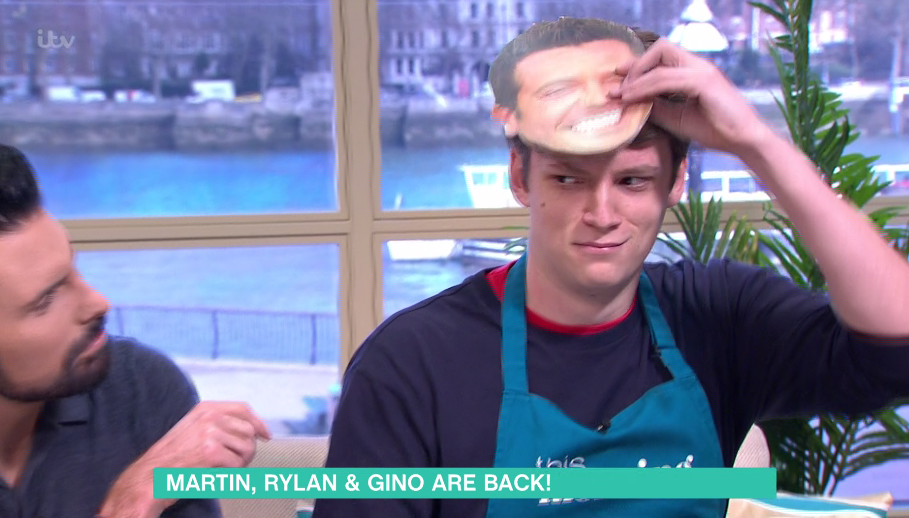  A production assistant appeared on the show as Gino after he was late to his promo slot