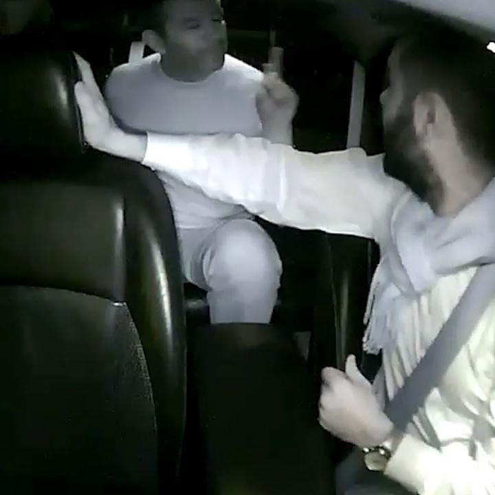  The dispute was caught on the dashcam of the driver's car, and has since been published by Bloomberg