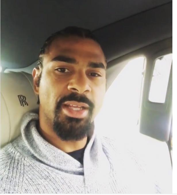  David Haye eased fans' worries that he might pull out of the Tony Bellew mega-fight