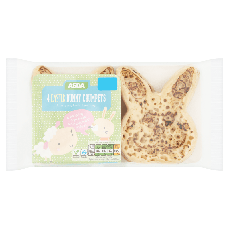  Asda recommends that the fluffy Easter treats are served best lightly grilled until golden brown