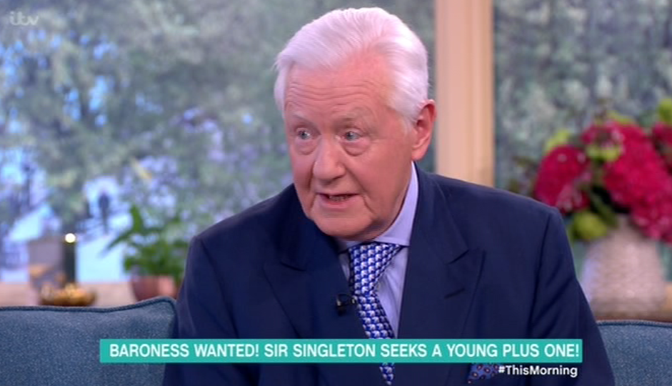  This Morning viewers were shocked in September when Sir Benjamin Slade, 70, appealed for a younger wife