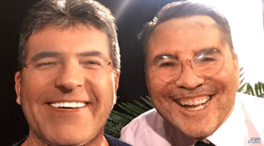  Simon Cowell and David Walliams performed a face swap on Britain's Got More Talent