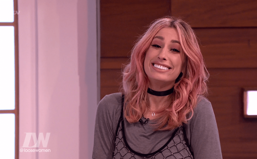  Stacey Solomon went for pink hair and a rock chick look