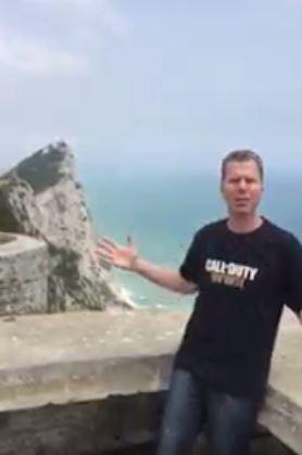  Sledgehammer Games co-founder Michael Condrey poses in front of the Rock of Gibraltar in cryptic Twitter video