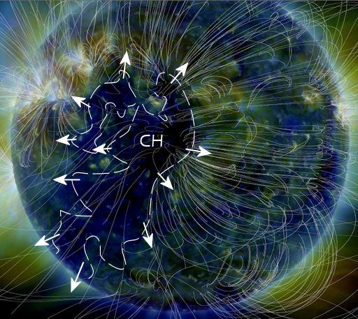  NASA's Solar Dynamics Observatory recorded the massive coronal hole on April 21