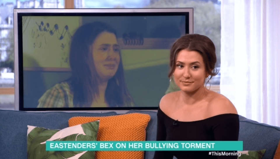  Eastenders actress Jasmine Arnfield said Bex Fowler's bullying storyline is tough to watch