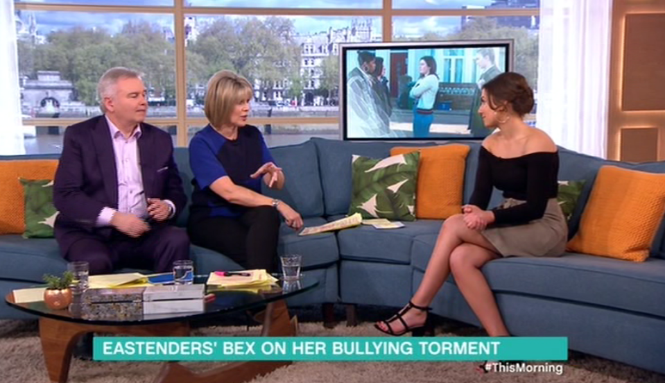  She appeared on This Morning to promote their anti-bullying Be Kind campaign