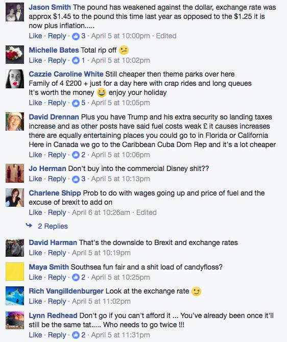  Angry holidaymakers shared their view on Facebook