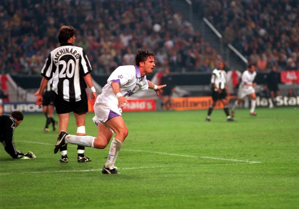  Pedrag Mijatovic celebrates netting a Champions League final winner