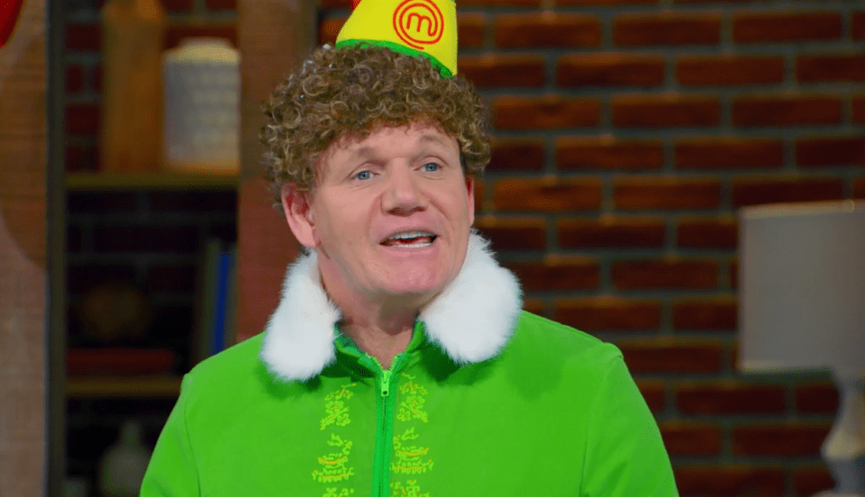  Gordon looked the part in the Elf costume