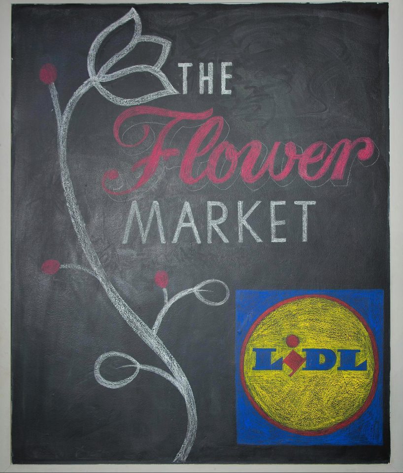  The new Lidl flower market logo which is being used in stores around the UK