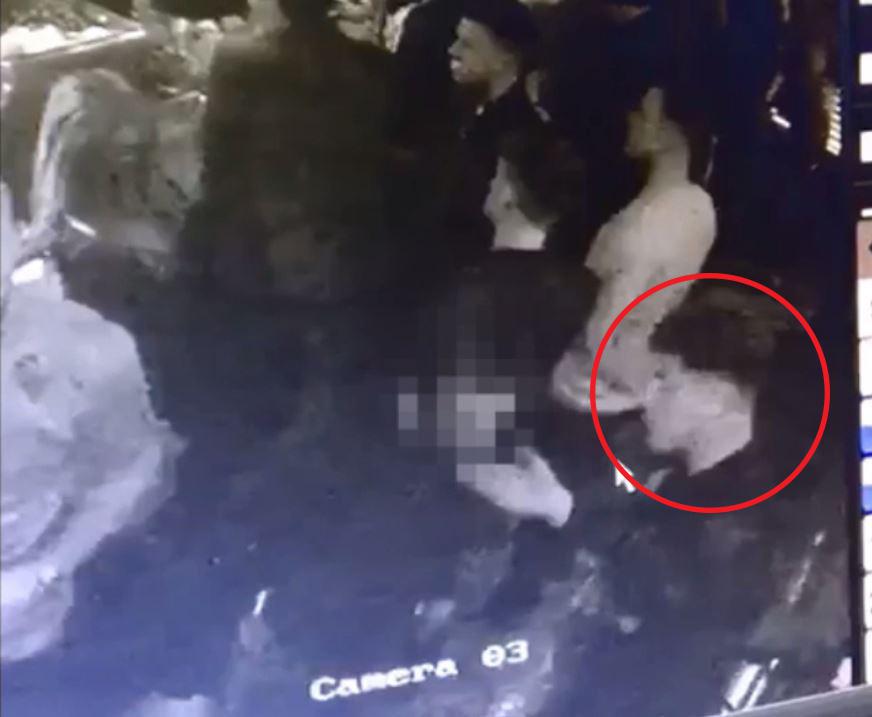 CCTV footage shows Ross Barkley, 23, talking to a man in a nightclub in Liverpool