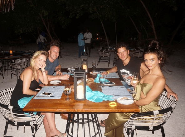  The couple had a double date with James and Ola Jordan