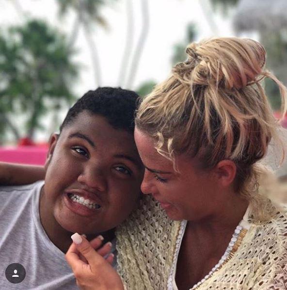  Katie Price with son Harvey, who suffers from Prader-Willi syndrome.