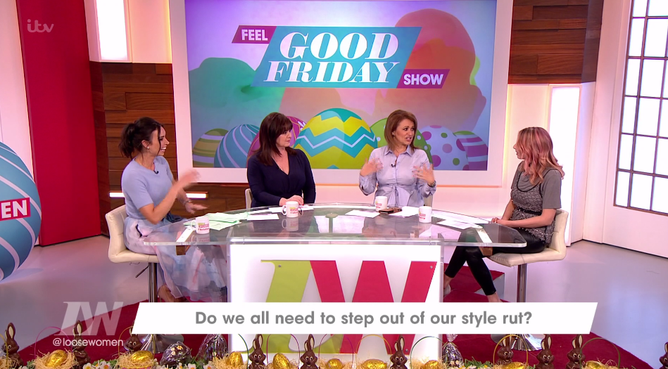  The theme of the show was revealed to be "Feel Good Friday" as Christine Lampard revealed how each panellist was doing something different for the bank holiday show