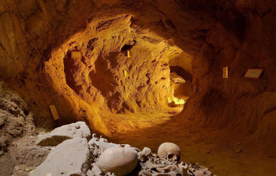  Tunnels connect the different houses at the site