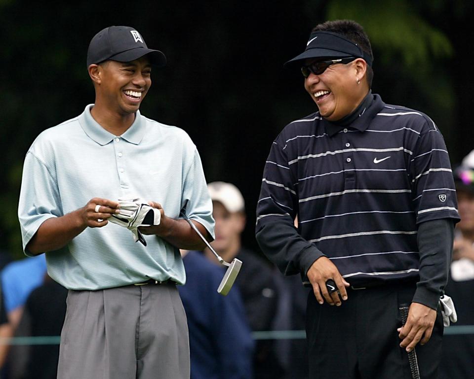  Notah Begay, right, has revealed when he thinks Tiger Woods will return