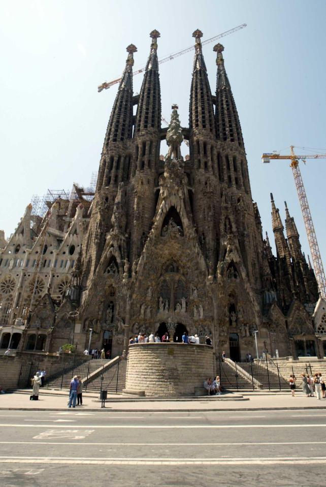  The Sagrada Familia, in construction for more than a century, is believed to be the world's tallest church