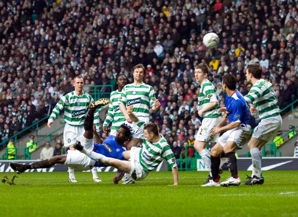  Ugo Ehiogu netted this unbelievable overhead kick against Celtic