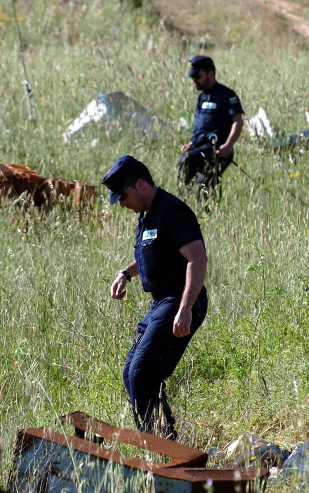  Portuguese cops during the search for Madeleine McCann in May 2007