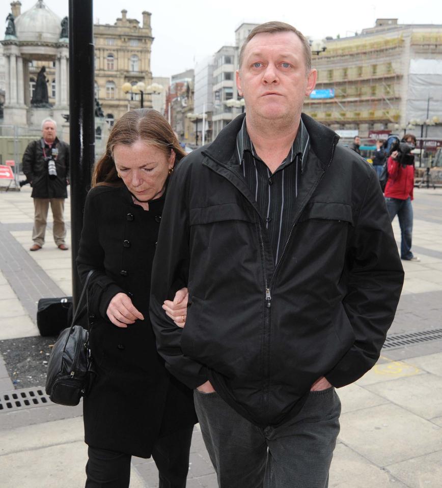  Frank Yates, pictured with Marie Yates, arrive at Liverpool Crown Court