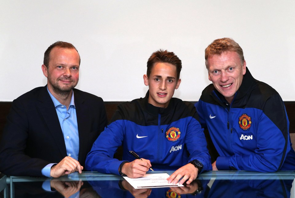 Adnan Januzaj signed a five-year deal at Old Trafford in 2013