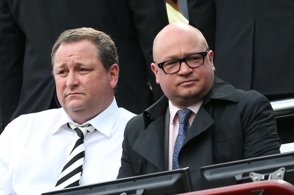  Lee Charnley (right) is the right-hand man to Newcastle owner Mike Ashley