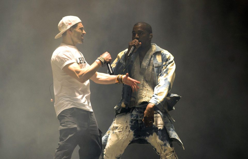  The comedian stormed Kanye West's Glastonbury set in 2015