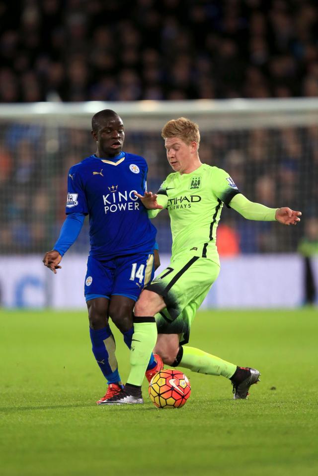 NGolo Kante and Kevin De Bruyne get the nod in the middle of the park