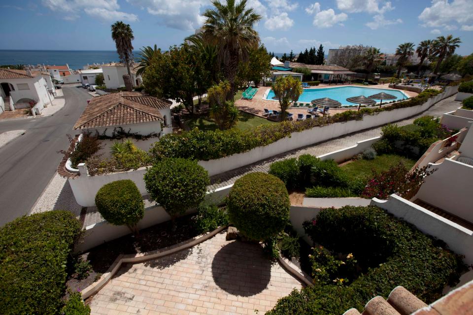  View from the apartment above the room that Madeline McCann disappeared from in May 2007