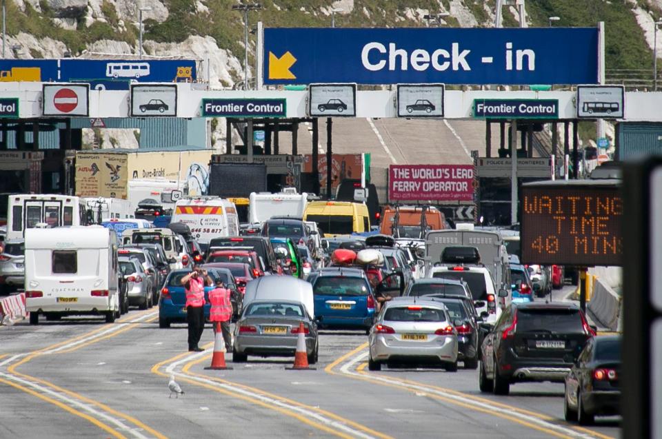  Under Hammond's plan, EU citizens will get free movement for two years after Brexit arriving at places such as the Port of Dover