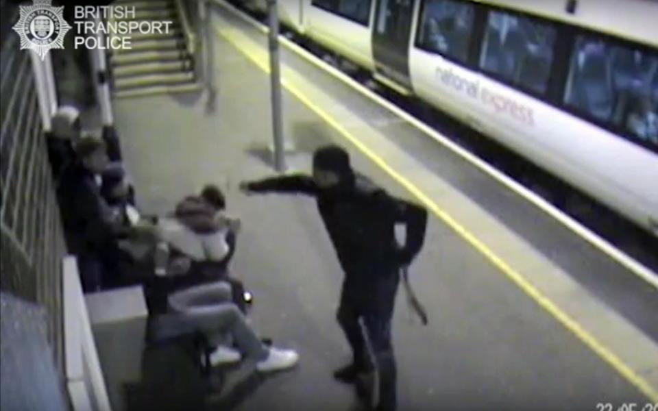  Acid attack was caught on CCTV